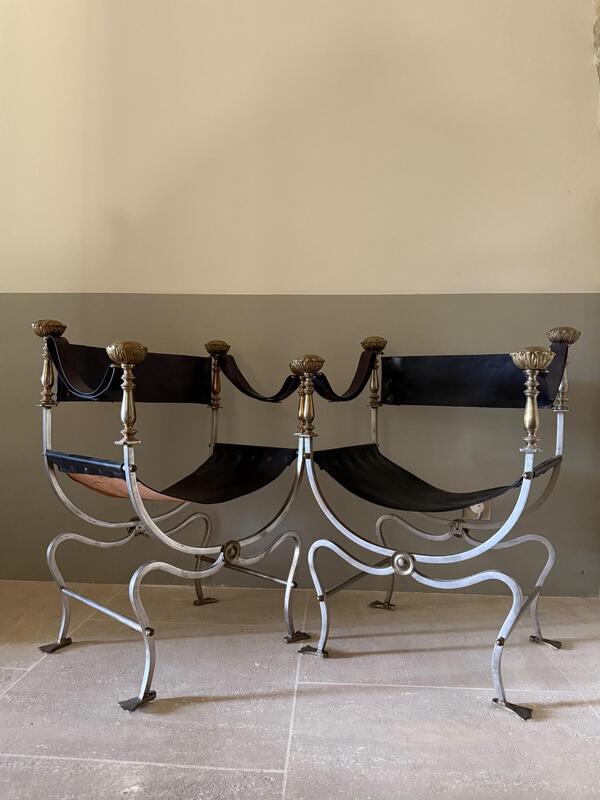 Pair of maison Jansen armchairs circa 1970