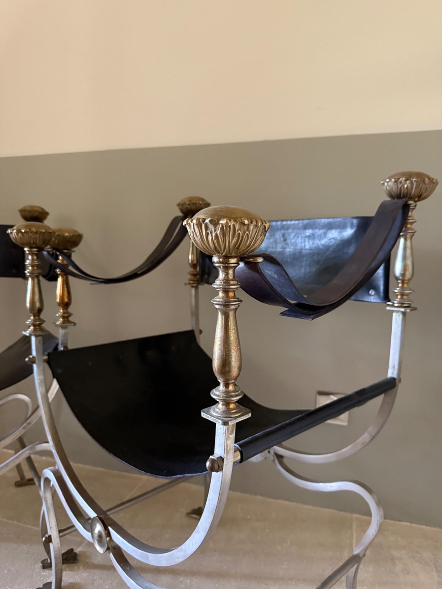 Pair of maison Jansen armchairs circa 1970
