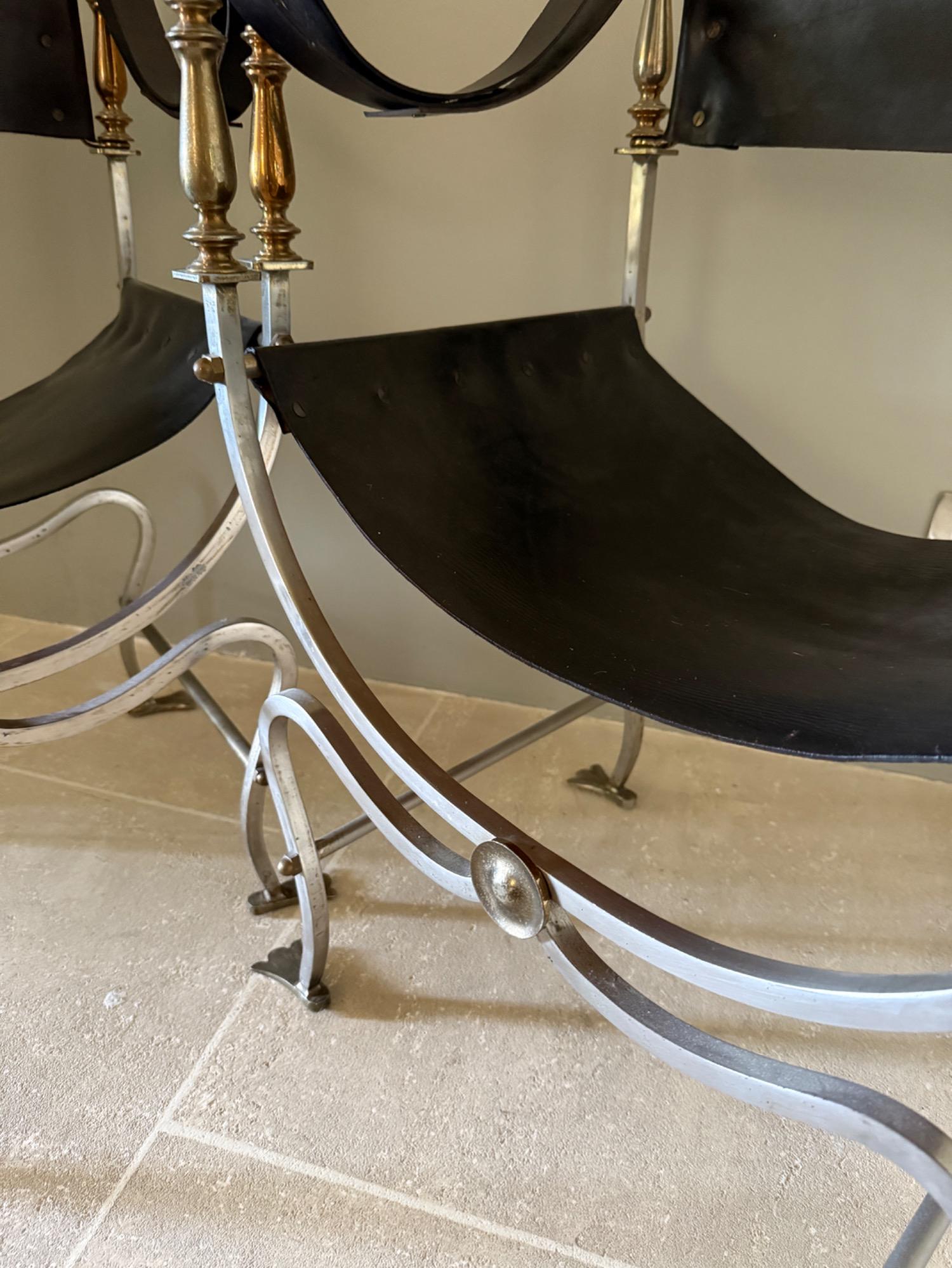 Pair of maison Jansen armchairs circa 1970