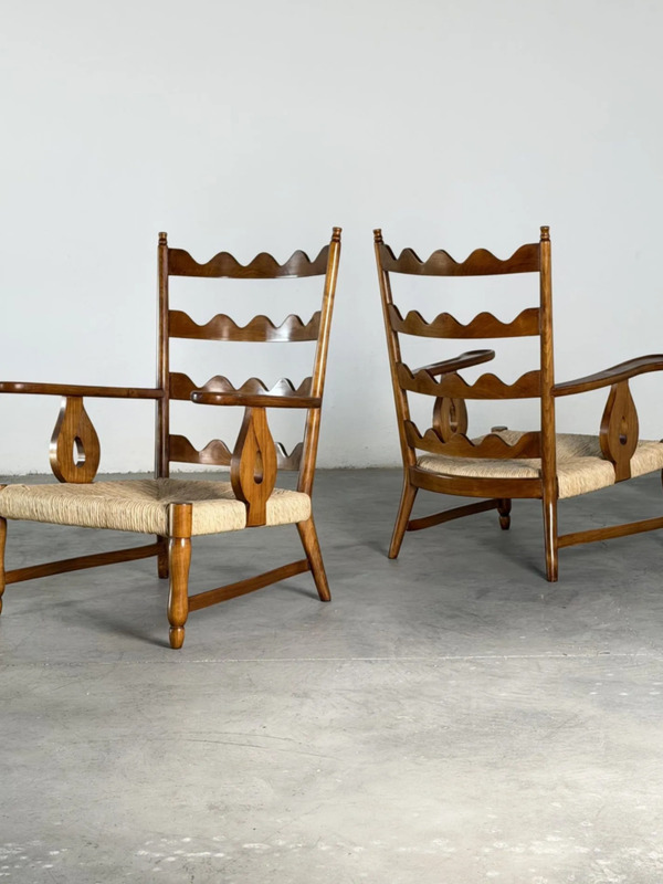 Pair of paolo Buffa armchairs 