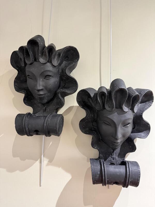 Pair of plaster sconces circa 1940