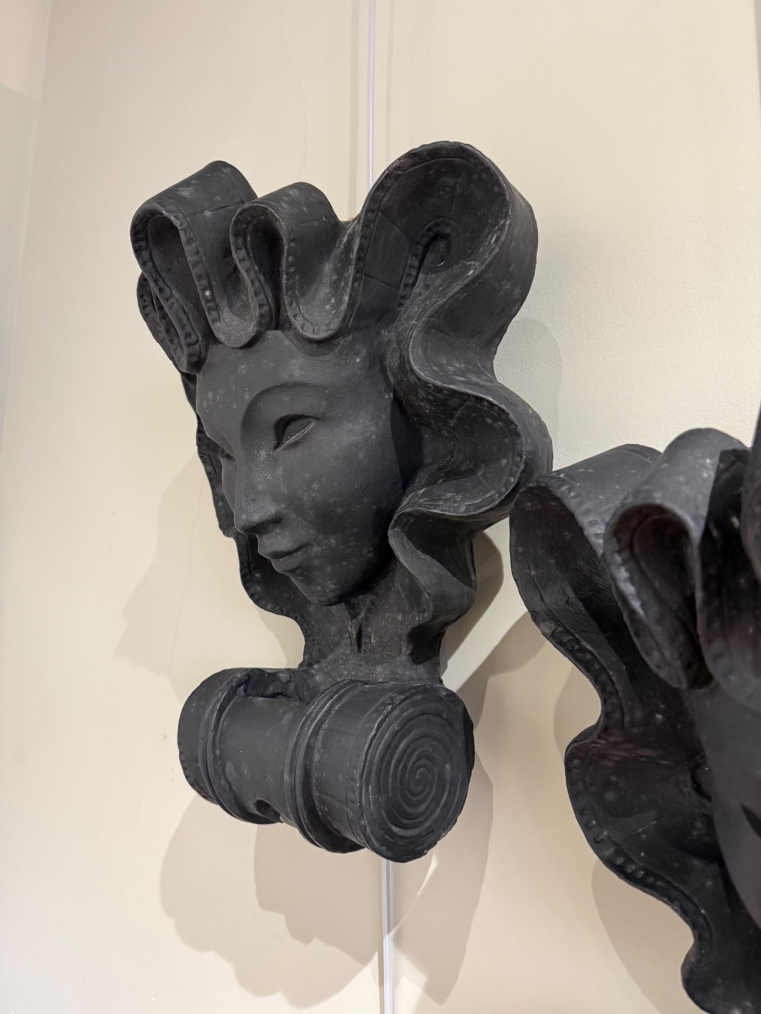 Pair of plaster sconces circa 1940