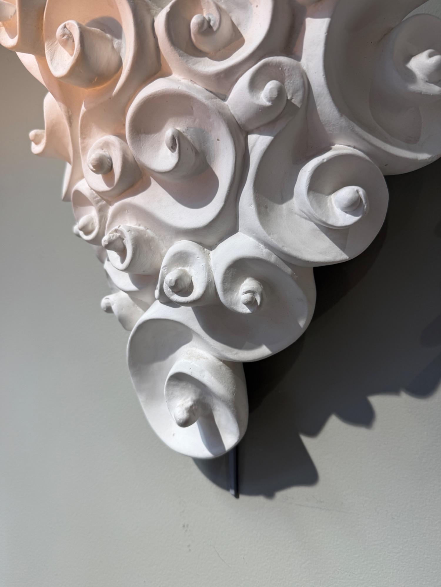 Pair of plaster sconces JBoggio circa 1980