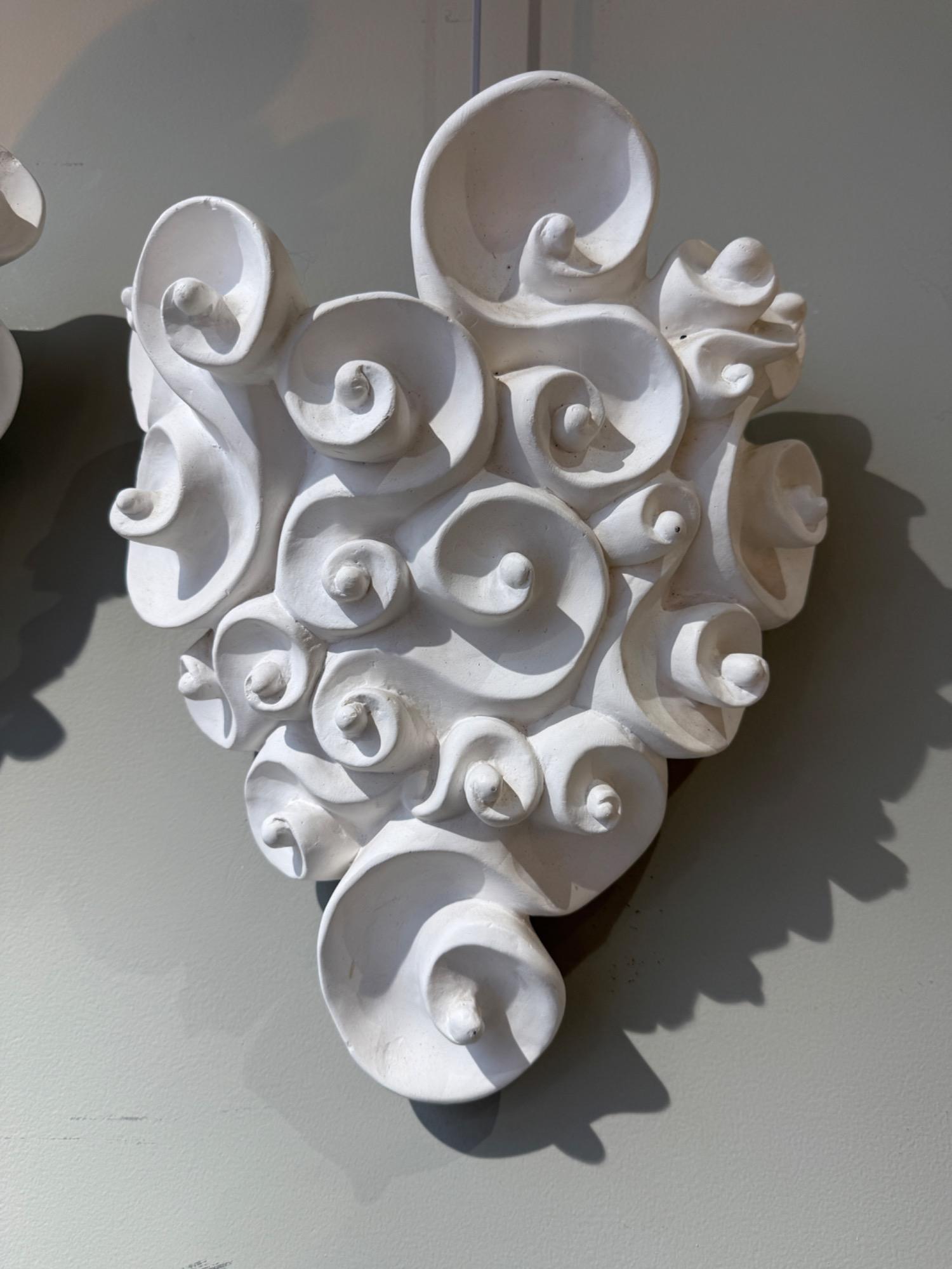 Pair of plaster sconces JBoggio circa 1980