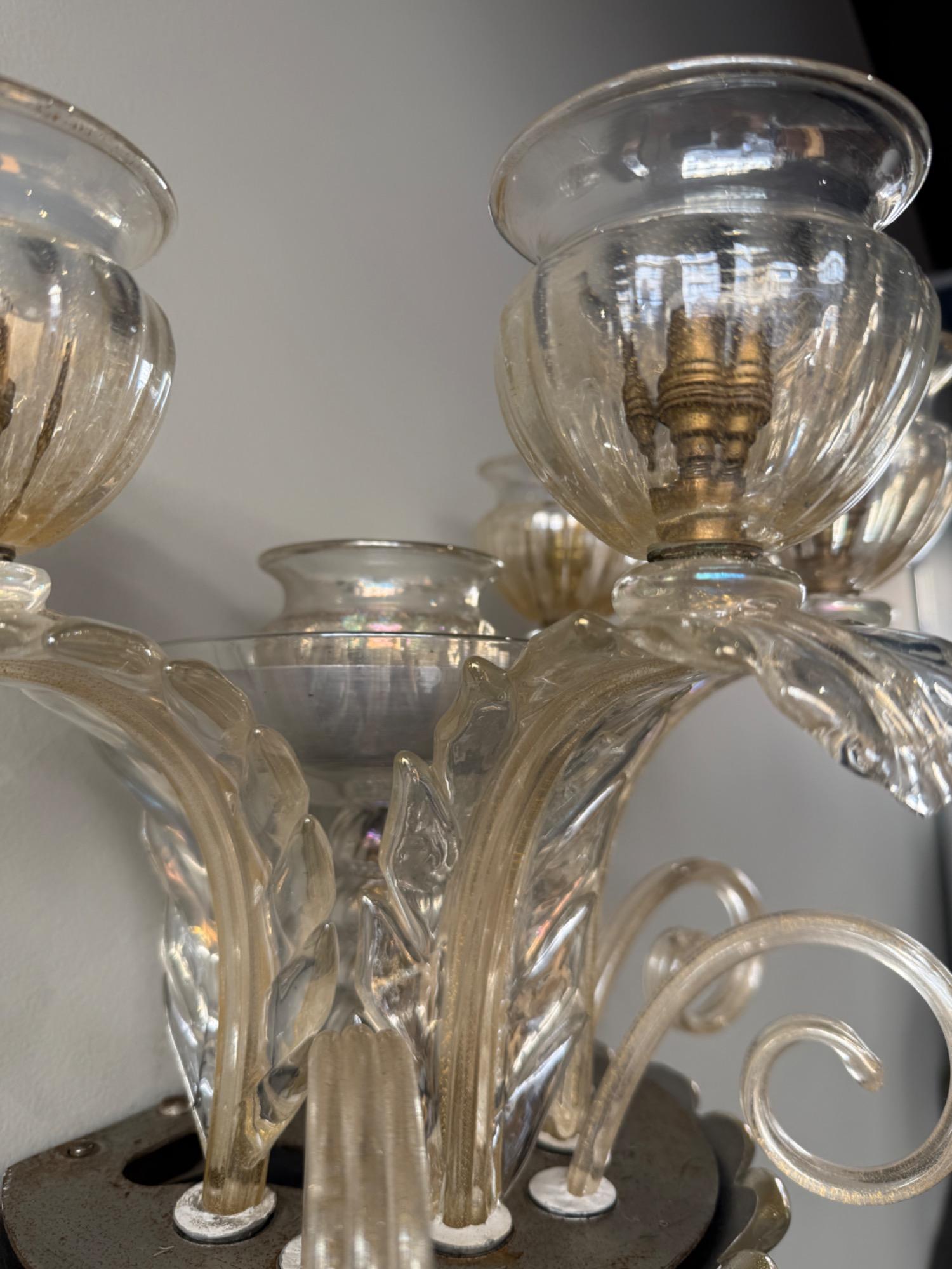 Pair of sconces Barovier & Toso circa 1940 