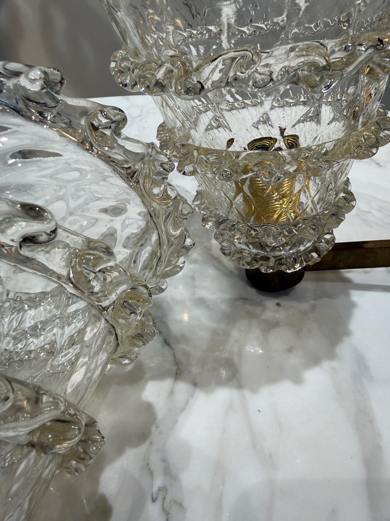 Pair of sconces italy circa 1950