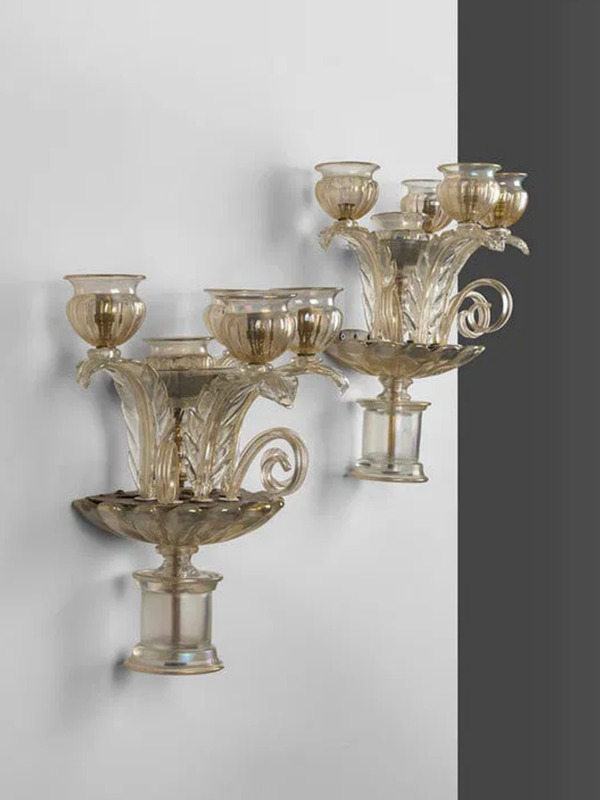 Pair of sconces Seguso circa 1940 