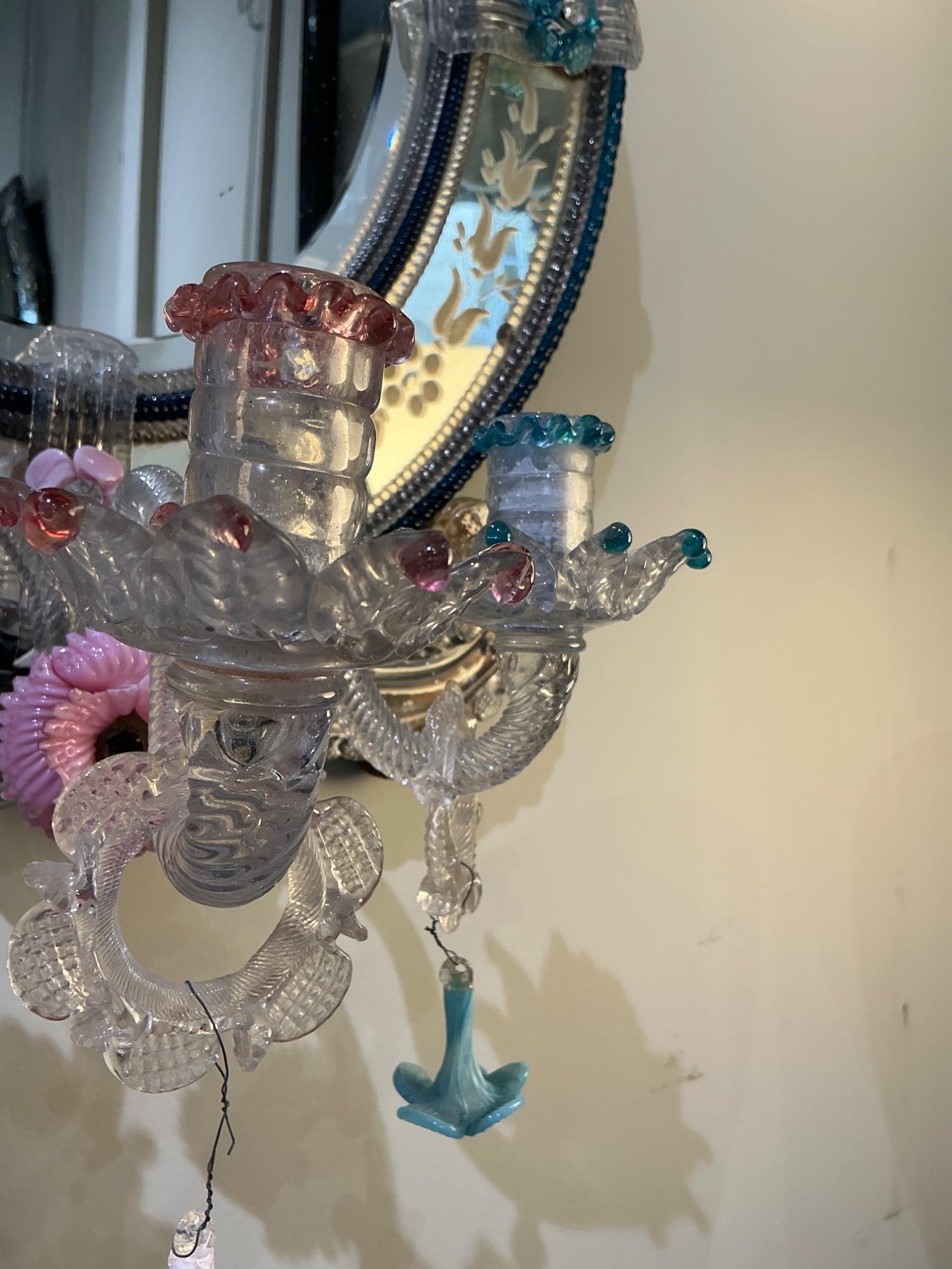 Pair of sconces Venice 19th c 