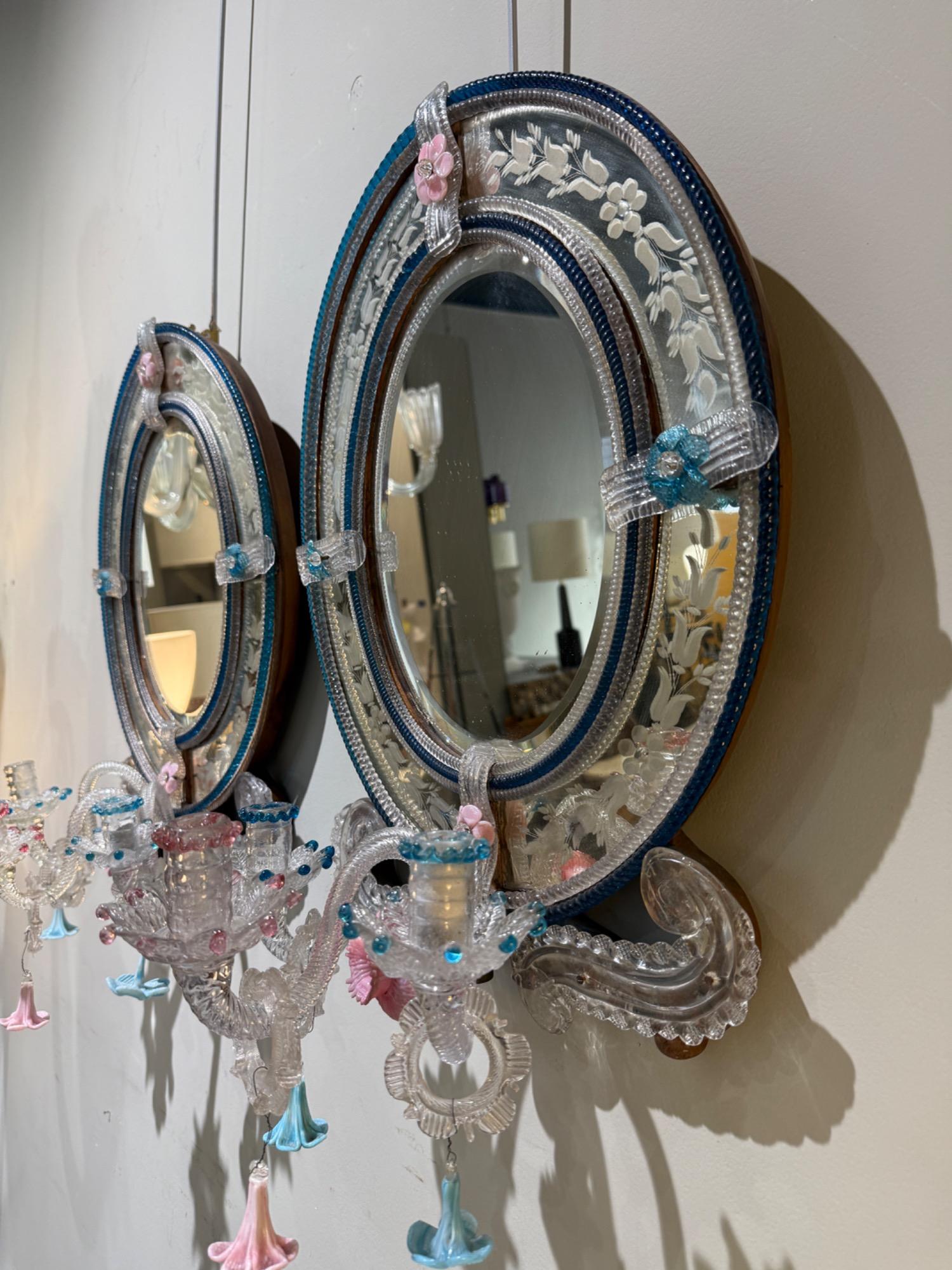 Pair of sconces Venice 19th c 