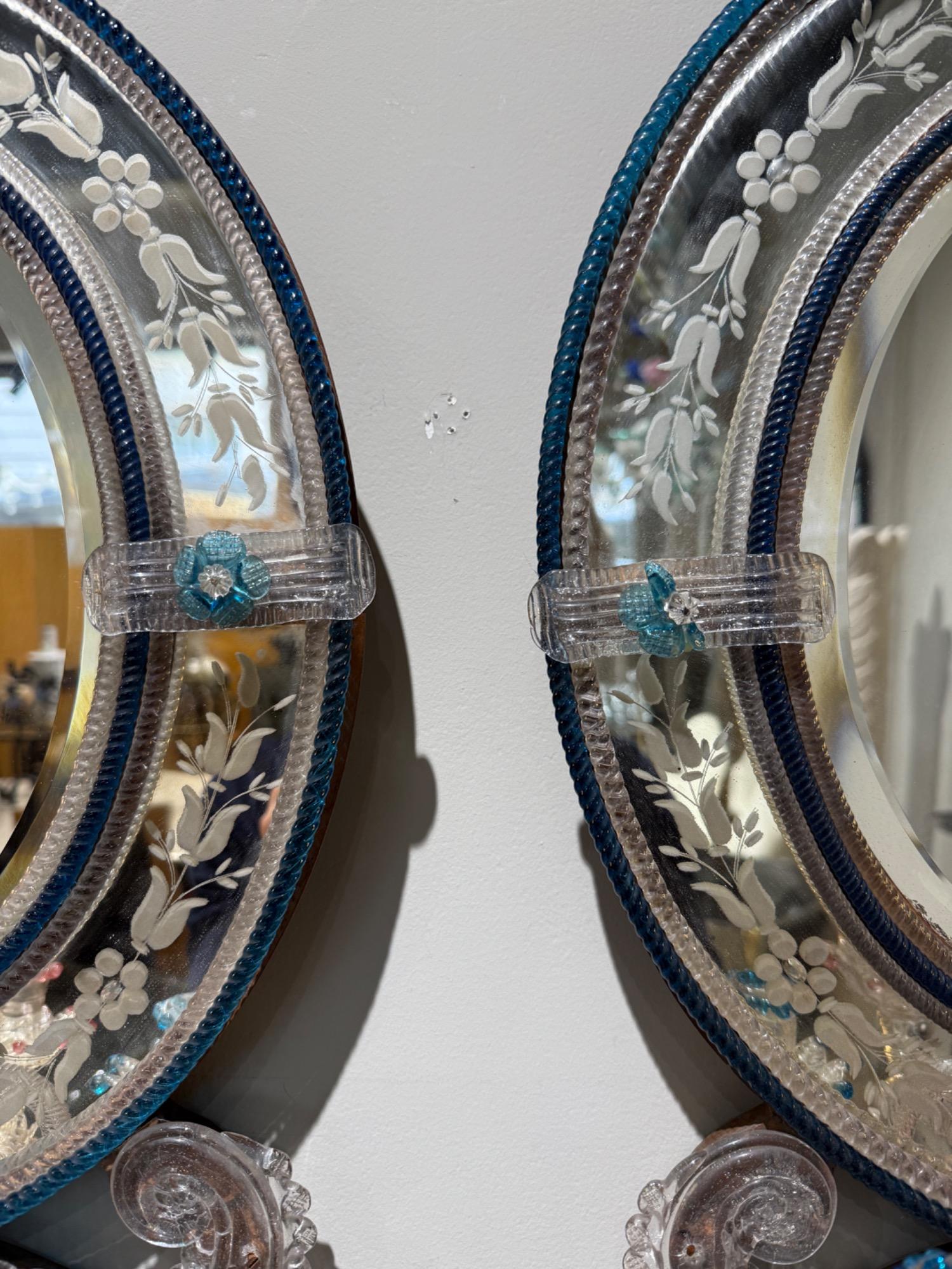 Pair of sconces Venice 19th c 