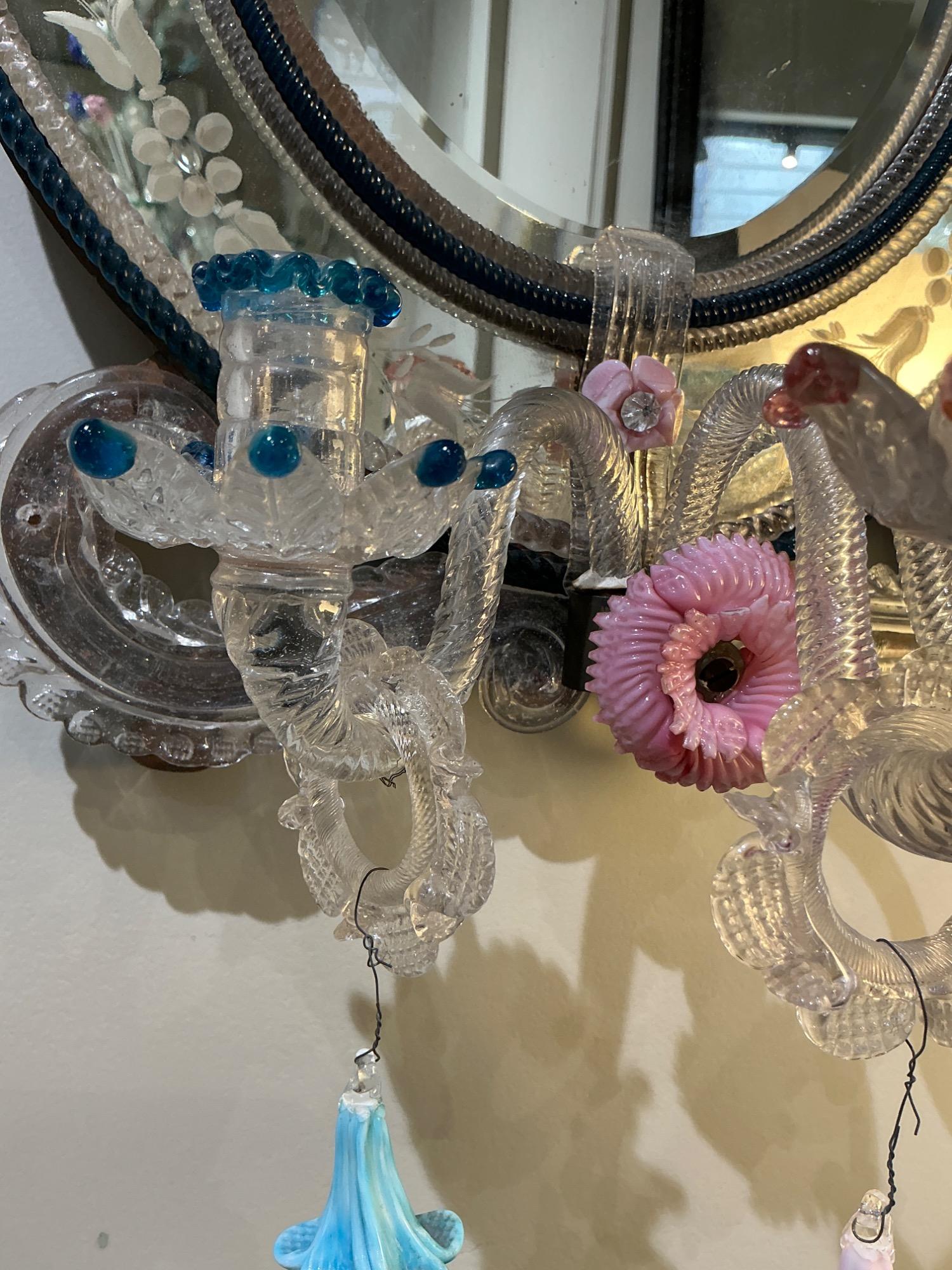 Pair of sconces Venice 19th c 