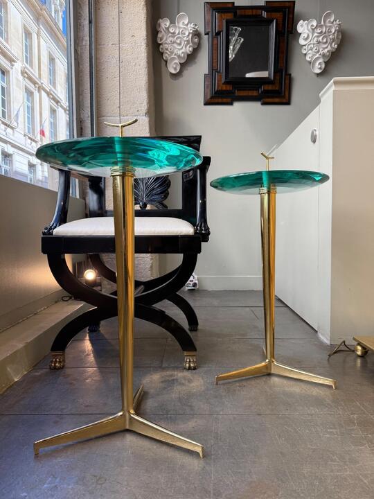 Pair of side tables italy 1980