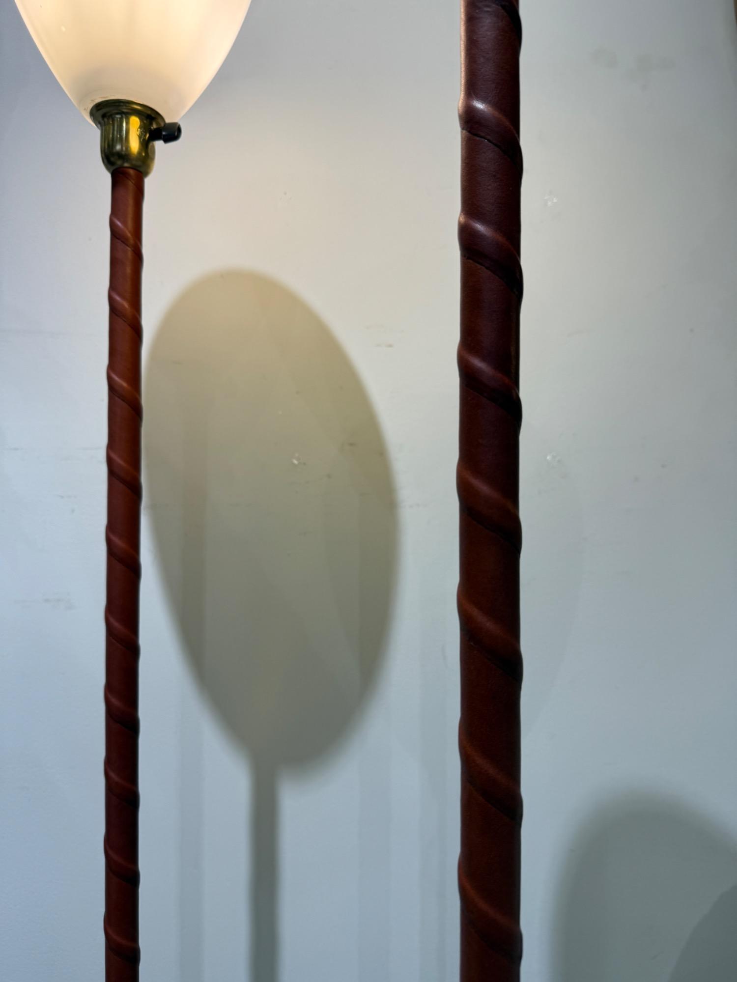 Pair of swedish floor lamps corca 1940 Asea 