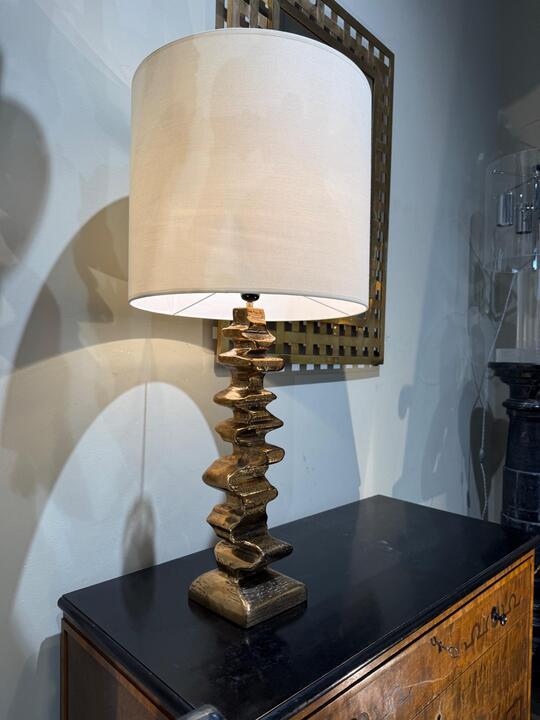 Tall bronze lamp circa 1970 