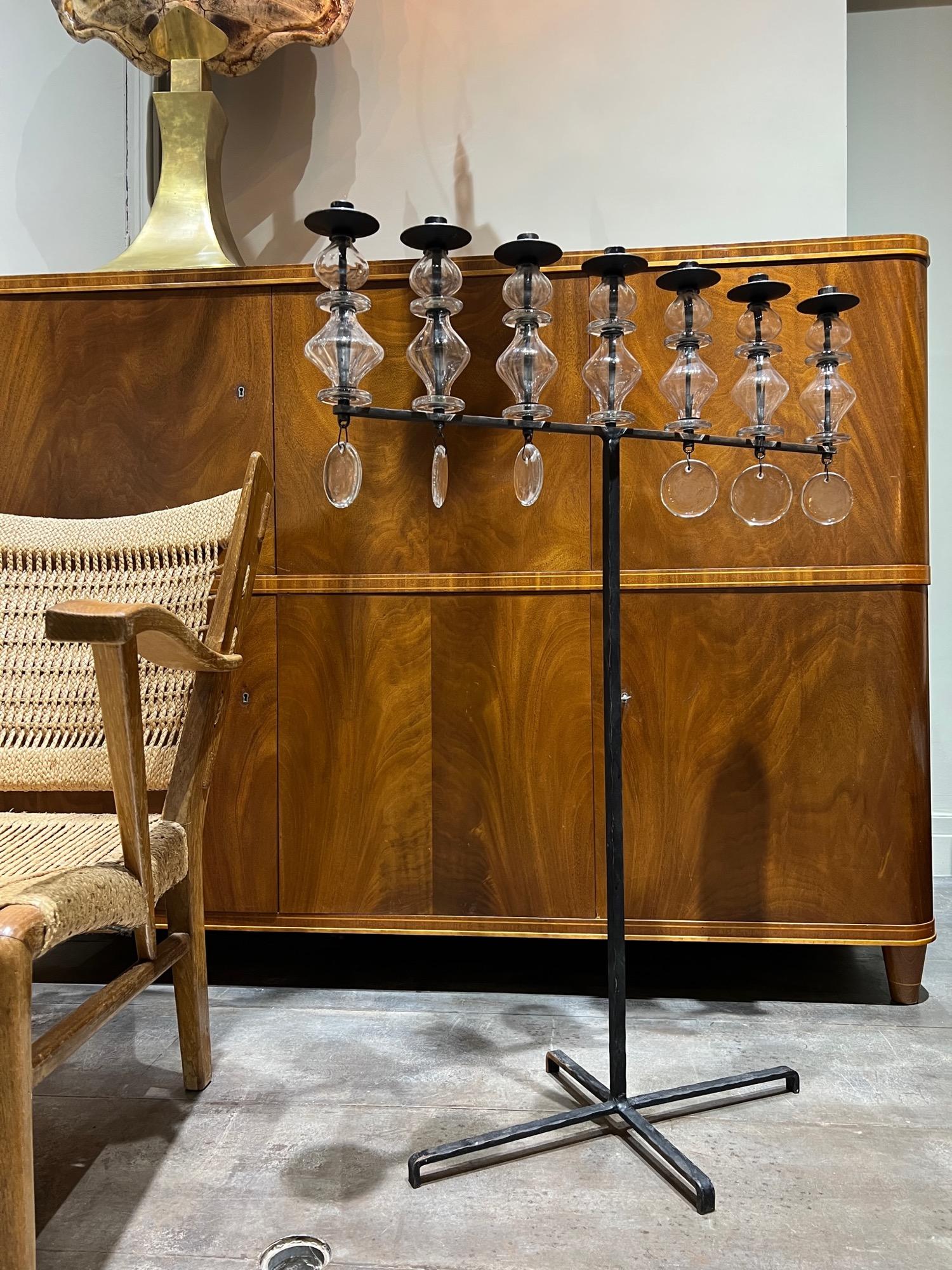 Tall Erik Hoglund candelholders circa 1970 