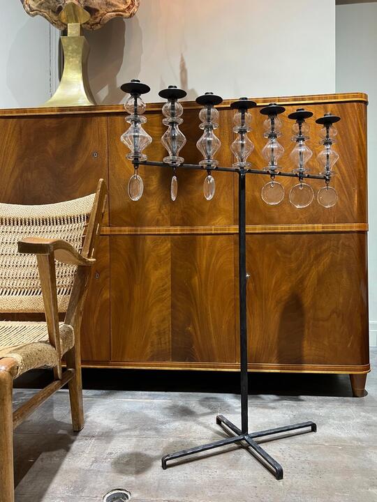 Tall Erik Hoglund candelholders circa 1970 