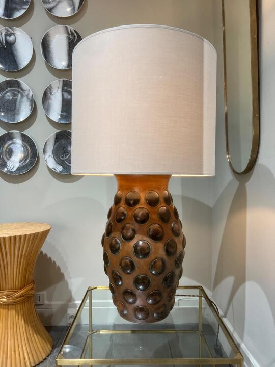 Tall Italian ceramic lamp circa 1950 
