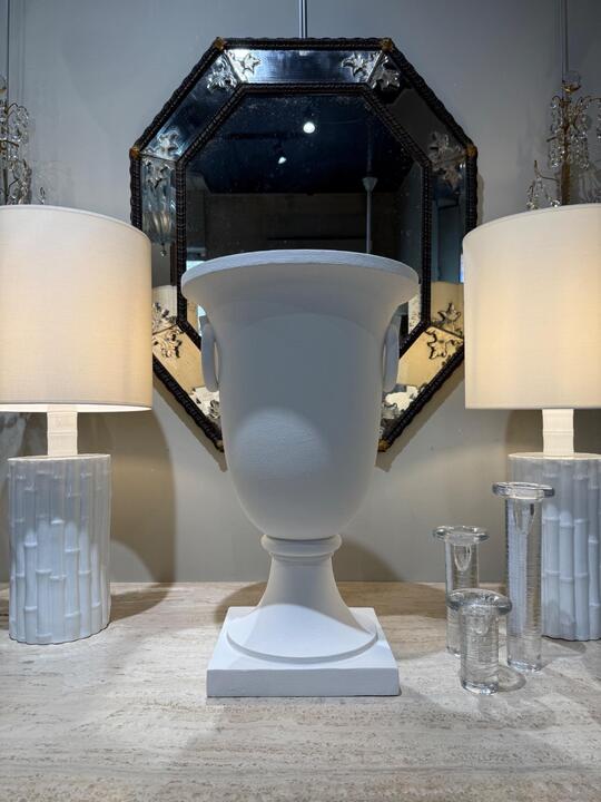 Tall plaster urn circa 1930