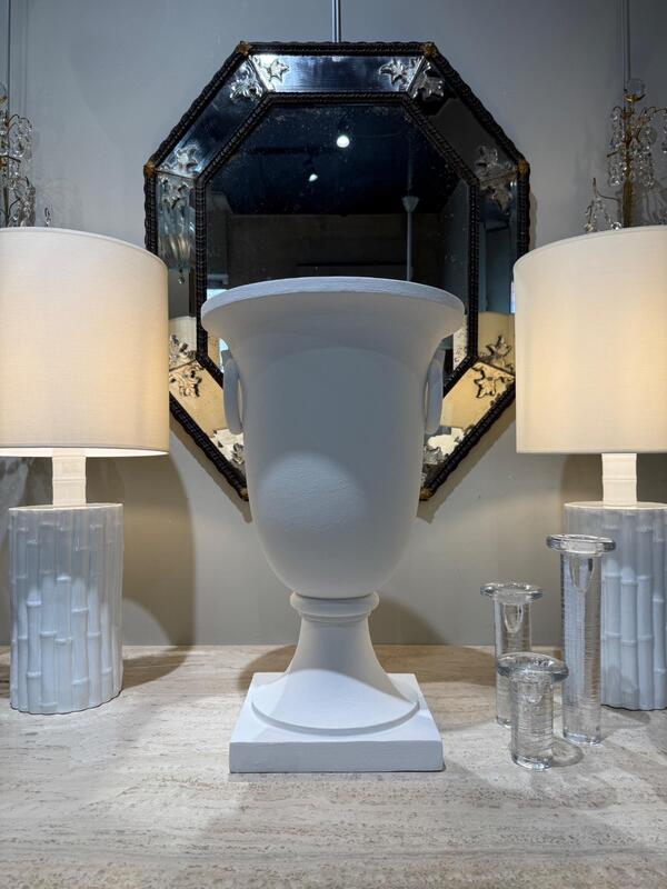Tall plaster urn circa 1930