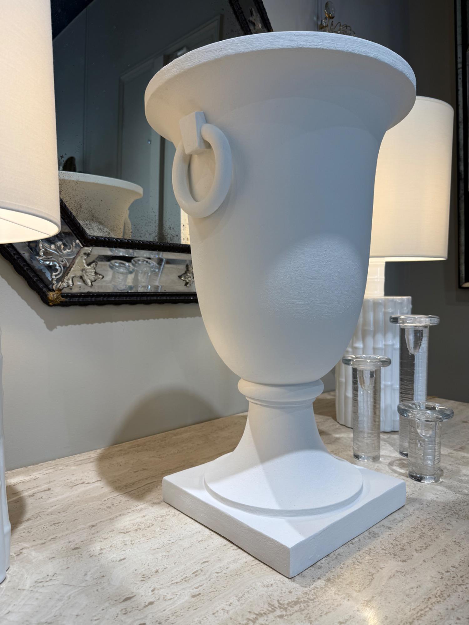 Tall plaster urn circa 1930