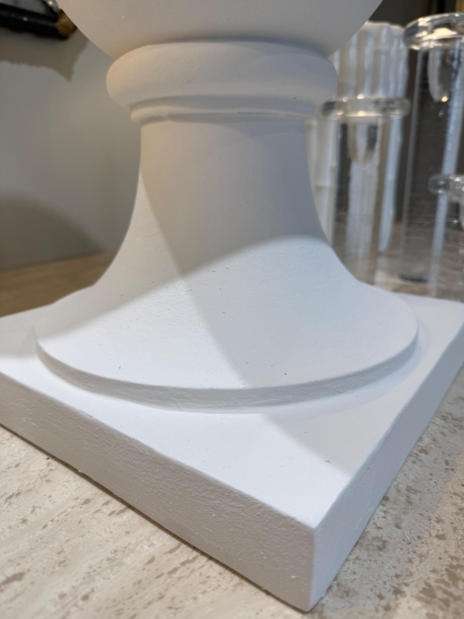 Tall plaster urn circa 1930