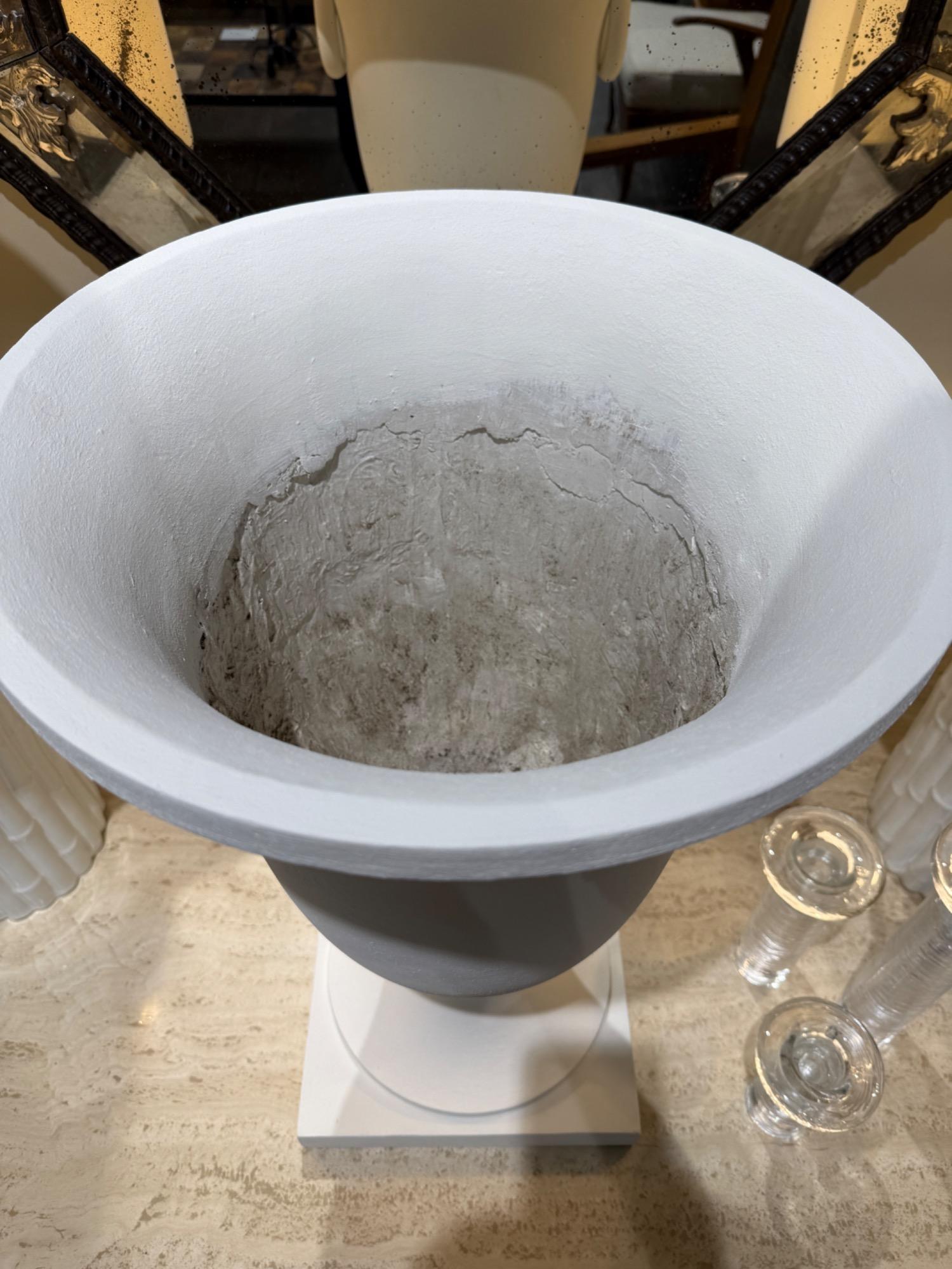 Tall plaster urn circa 1930