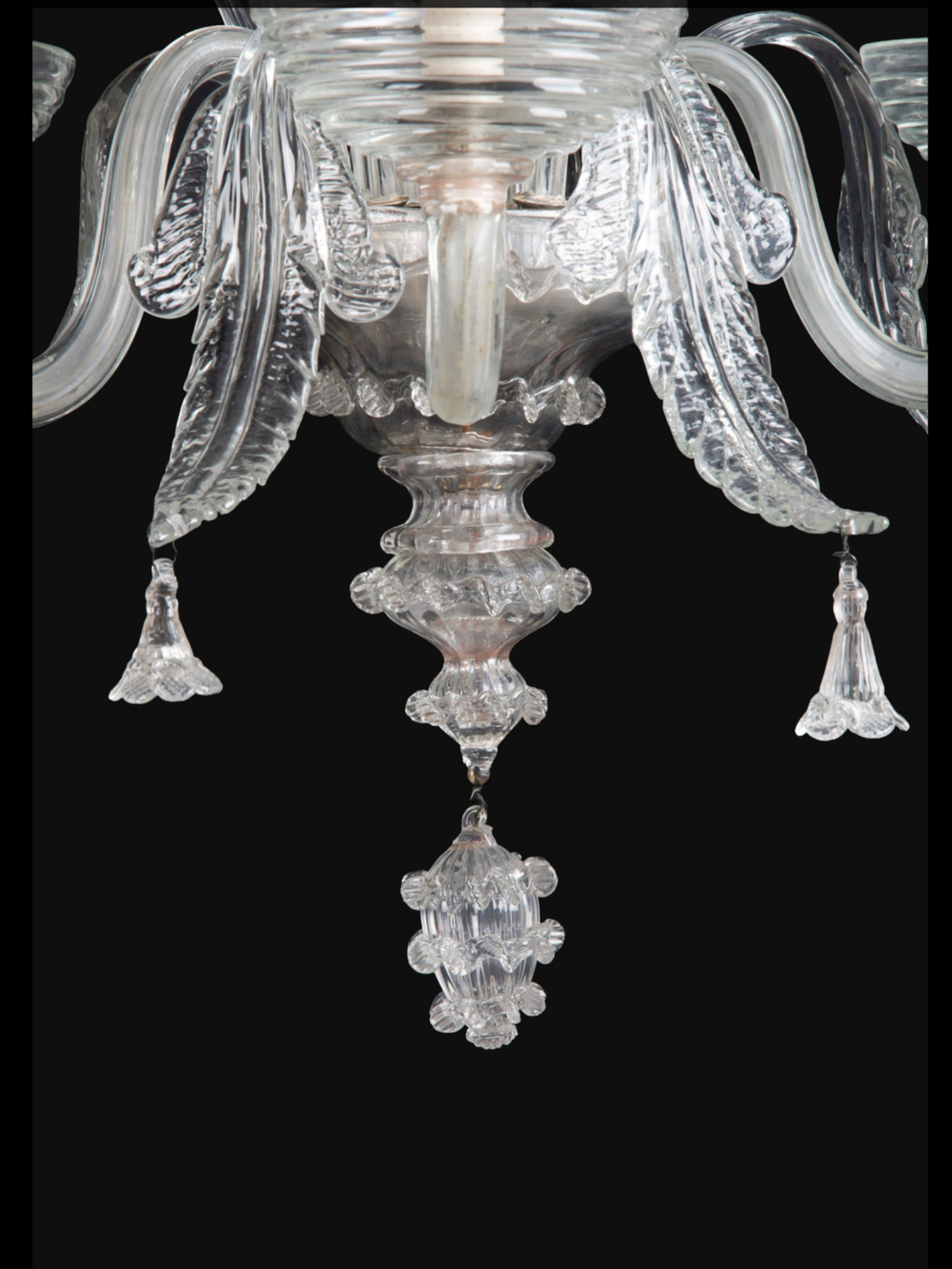 Tall pair of murano sconces 19thc