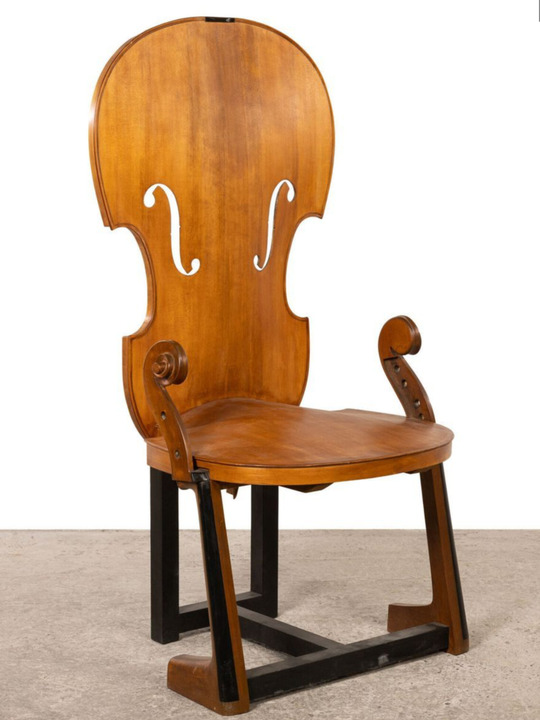 Unique cello armchair attributed to Arman 