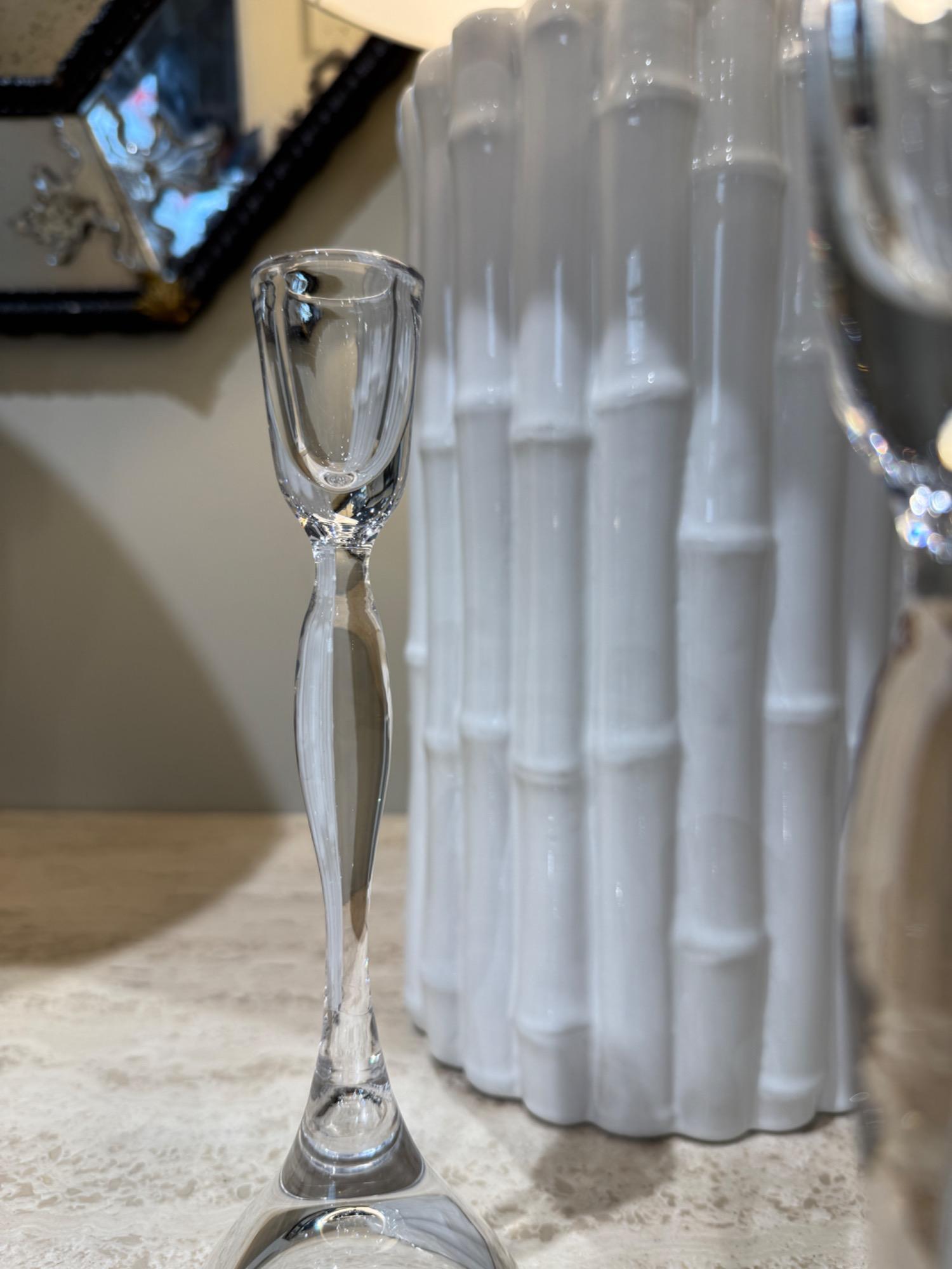 Vicke Lindstrand 5 candelholders Sweden, 1970 